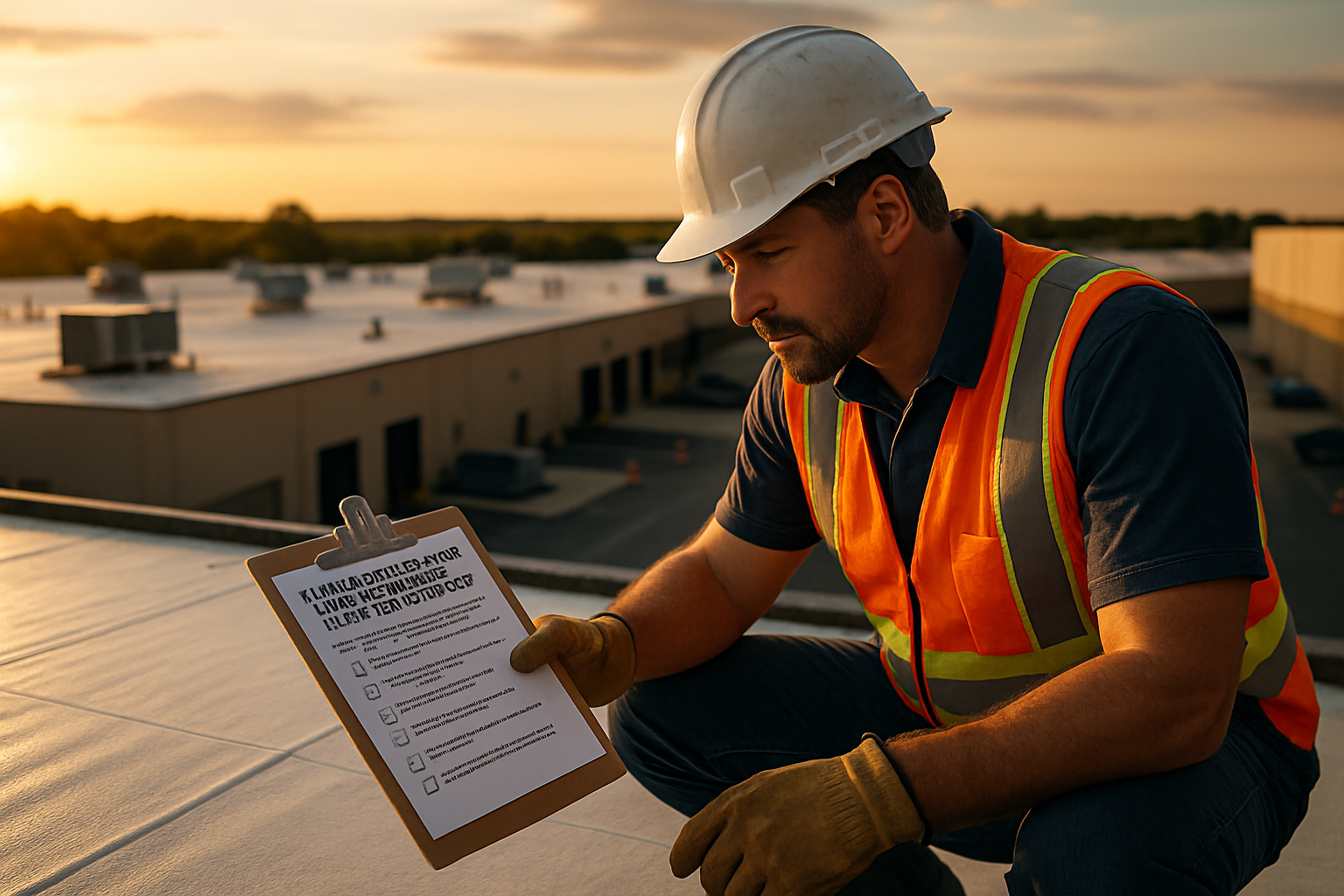 “6 Essential Checklist Items for Flat Roof System Installation”